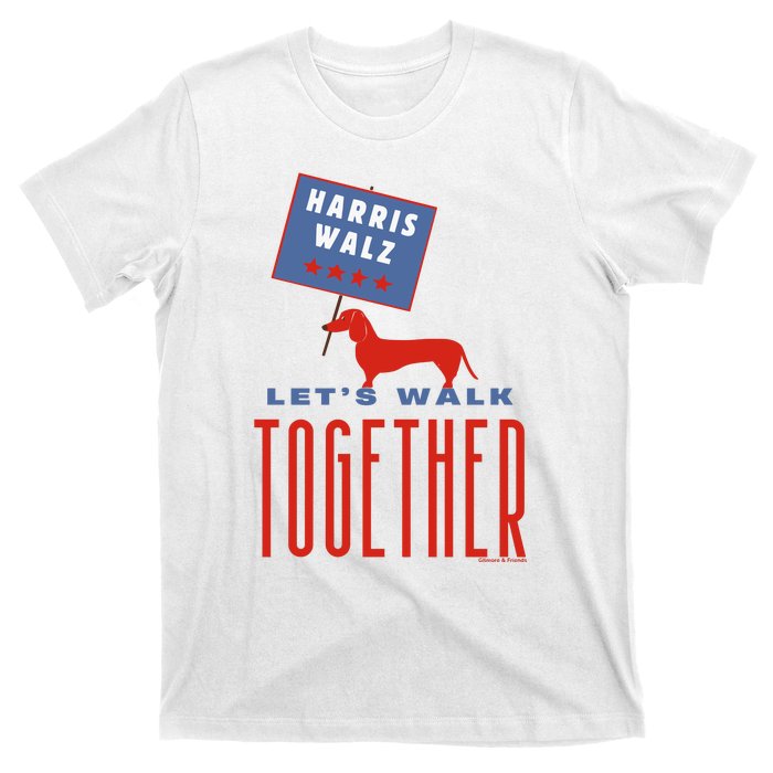 Harris Walz LetS Walk Together T-Shirt