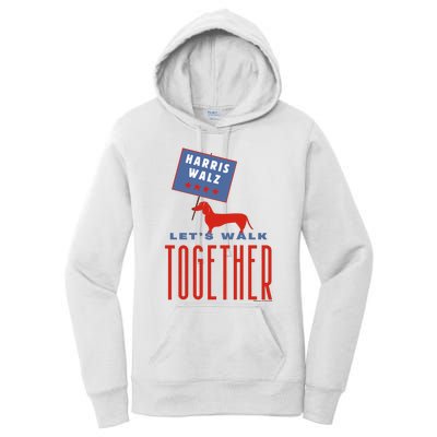 Harris Walz LetS Walk Together Women's Pullover Hoodie