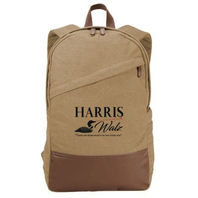 Harris Walz Laser Loon Weird Campaign Cotton Canvas Backpack