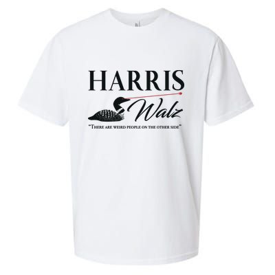 Harris Walz Laser Loon Weird Campaign Sueded Cloud Jersey T-Shirt