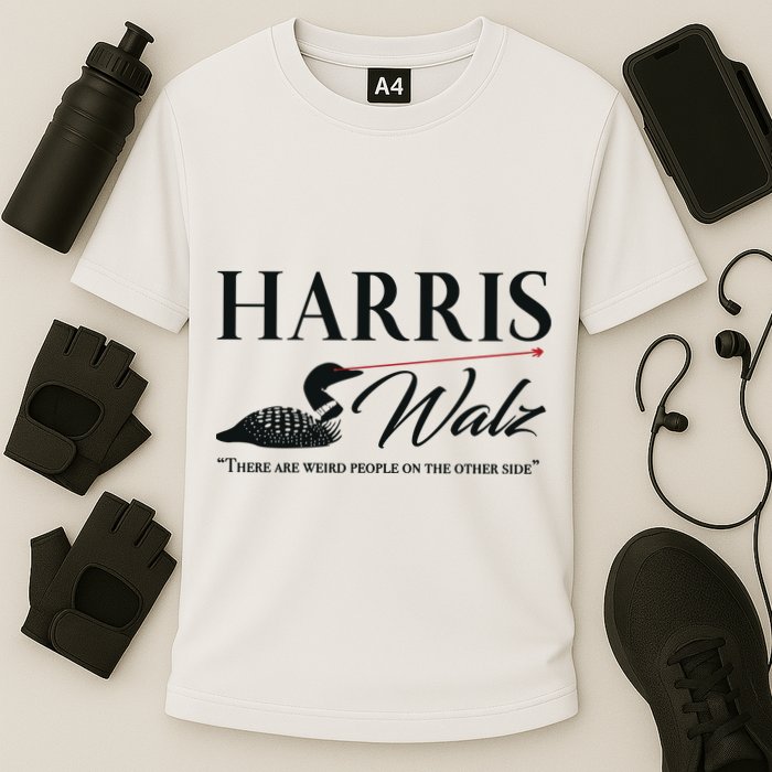 Harris Walz Laser Loon Weird Campaign Cooling Performance Crew T-Shirt