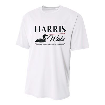 Harris Walz Laser Loon Weird Campaign Youth Performance Sprint T-Shirt
