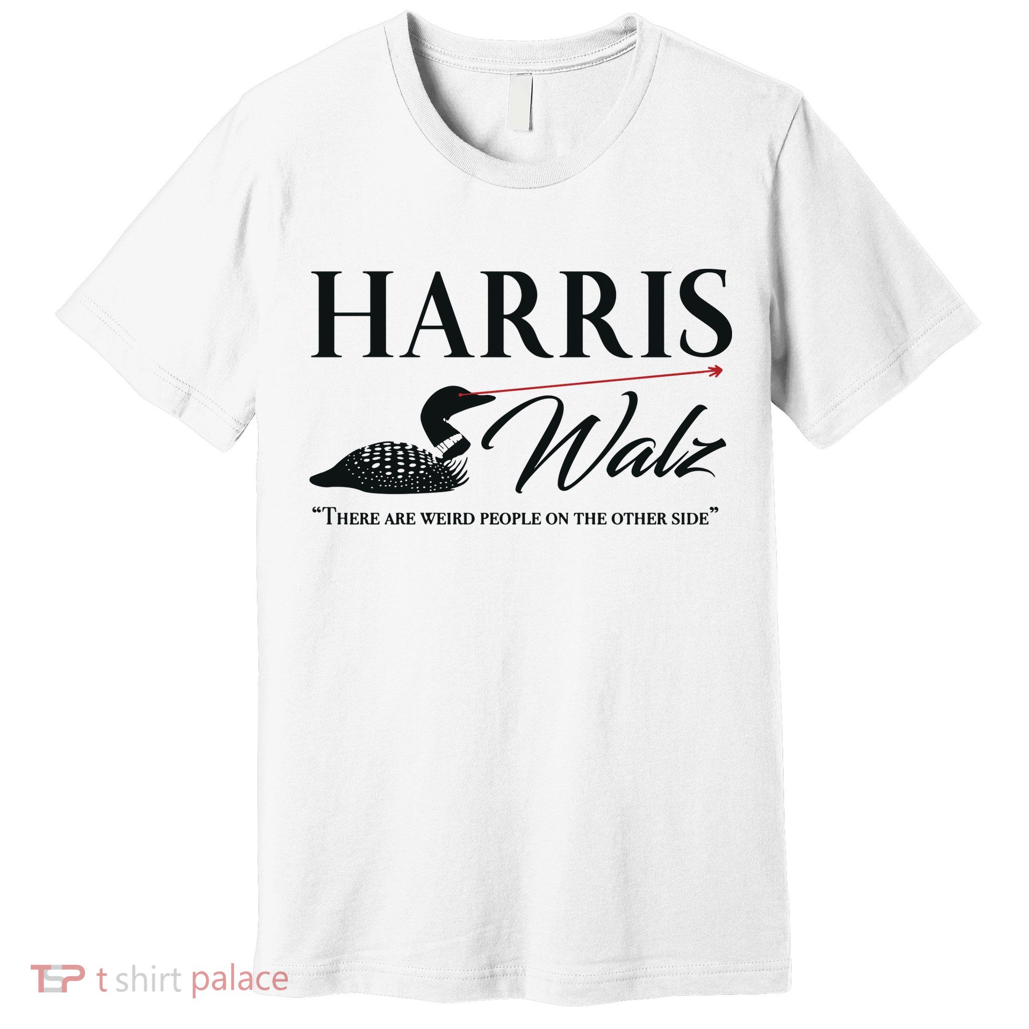 Harris Walz Laser Loon Weird Campaign Premium T-Shirt
