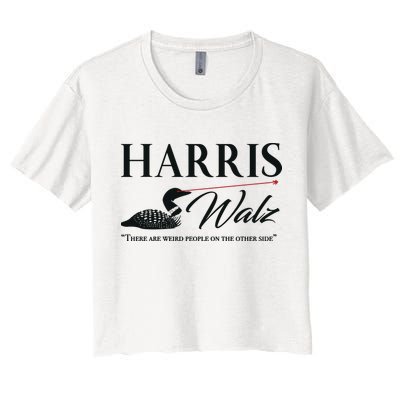 Harris Walz Laser Loon Weird Campaign Crop Top