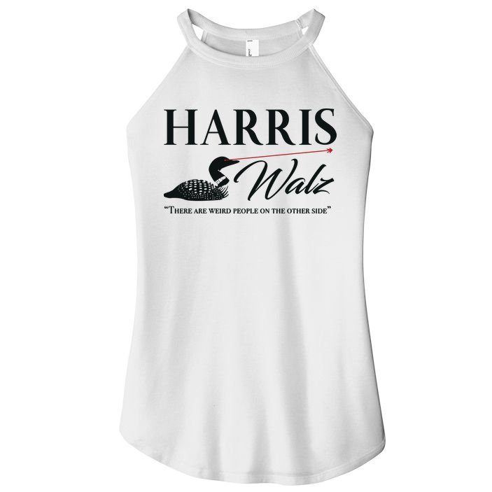 Harris Walz Laser Loon Weird Campaign Women's Perfect Tri Rocker Tank