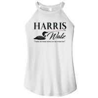 Harris Walz Laser Loon Weird Campaign Women’s Perfect Tri Rocker Tank