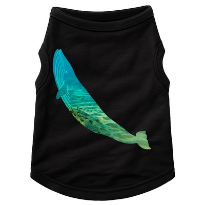 Humpback Whale Lovers Silhouette Earth Day And Ocean Week Gift Doggie Tank