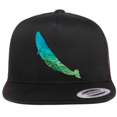 Humpback Whale Lovers Silhouette Earth Day And Ocean Week Gift Flatbill Hat