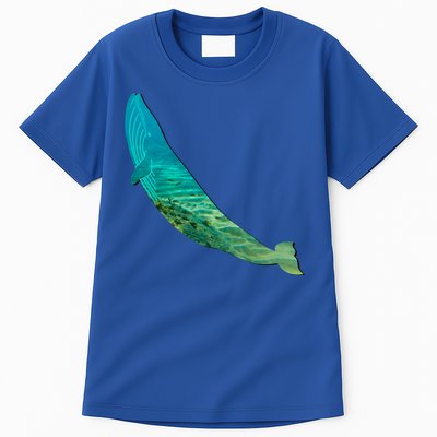 Humpback Whale Lovers Silhouette Earth Day And Ocean Week Gift Tall T-Shirt