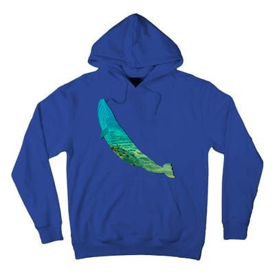 Humpback Whale Lovers Silhouette Earth Day And Ocean Week Gift Tall Hoodie