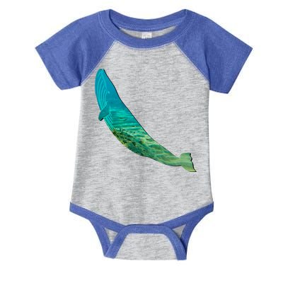 Humpback Whale Lovers Silhouette Earth Day And Ocean Week Gift Infant Baby Jersey Bodysuit