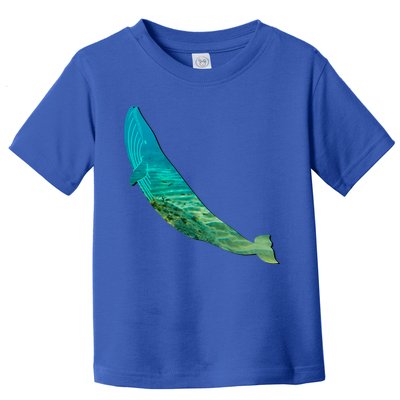 Humpback Whale Lovers Silhouette Earth Day And Ocean Week Gift Toddler T-Shirt