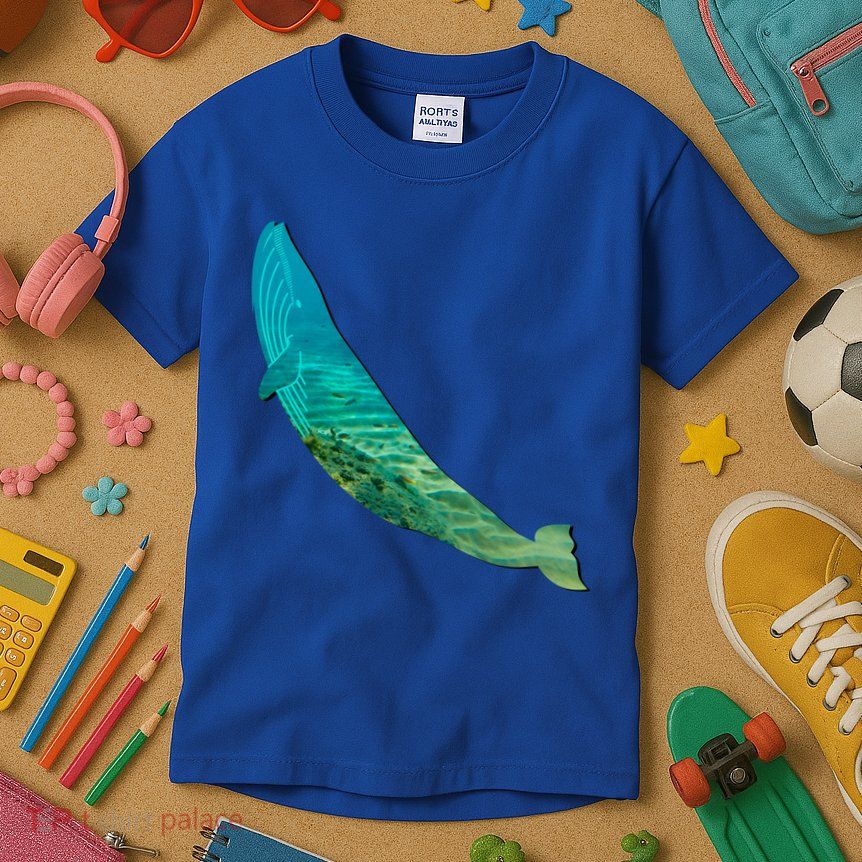 Humpback Whale Lovers Silhouette Earth Day And Ocean Week Gift Kids T-Shirt