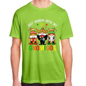 Hangin With My Gnomigos 3 Mexican Gnomes Cinco De Mayo Adult ChromaSoft Performance T-Shirt