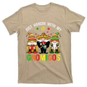 Hangin With My Gnomigos 3 Mexican Gnomes Cinco De Mayo T-Shirt