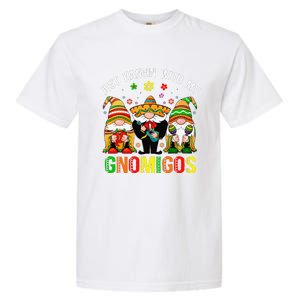 Hangin With My Gnomigos 3 Mexican Gnomes Cinco De Mayo Garment-Dyed Heavyweight T-Shirt