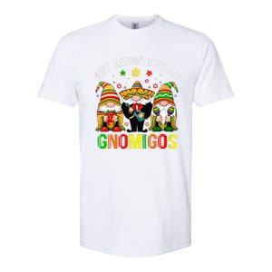 Hangin With My Gnomigos 3 Mexican Gnomes Cinco De Mayo Softstyle CVC T-Shirt