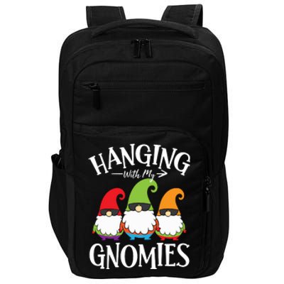 Hanging With My Gnomies Gnomes Christmas Squad Impact Tech Backpack