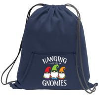 Hanging With My Gnomies Gnomes Christmas Squad Sweatshirt Cinch Pack Bag