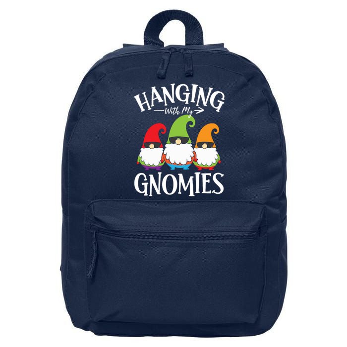 Hanging With My Gnomies Gnomes Christmas Squad 16 in Basic Backpack