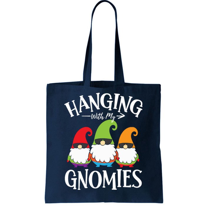 Hanging With My Gnomies Gnomes Christmas Squad Tote Bag