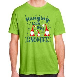 Hanging With My Gnomies Christmas Winter Adult ChromaSoft Performance T-Shirt