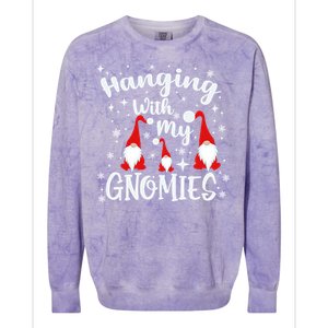 Hanging With My Gnomies Christmas Winter Colorblast Crewneck Sweatshirt