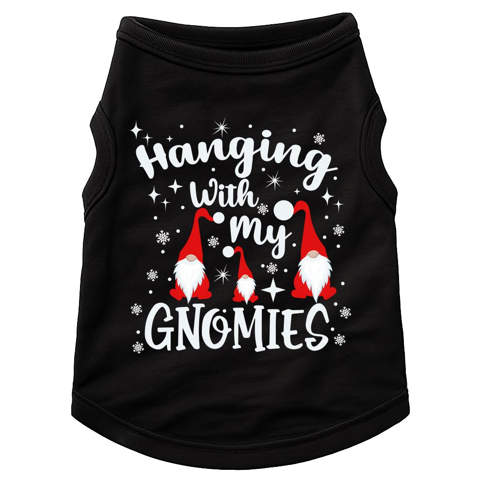 Hanging With My Gnomies Christmas Winter Doggie Tank