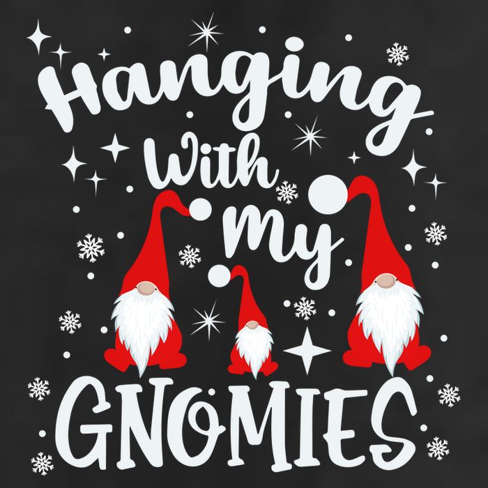 Hanging With My Gnomies Christmas Winter Adult Drive Performance Visor