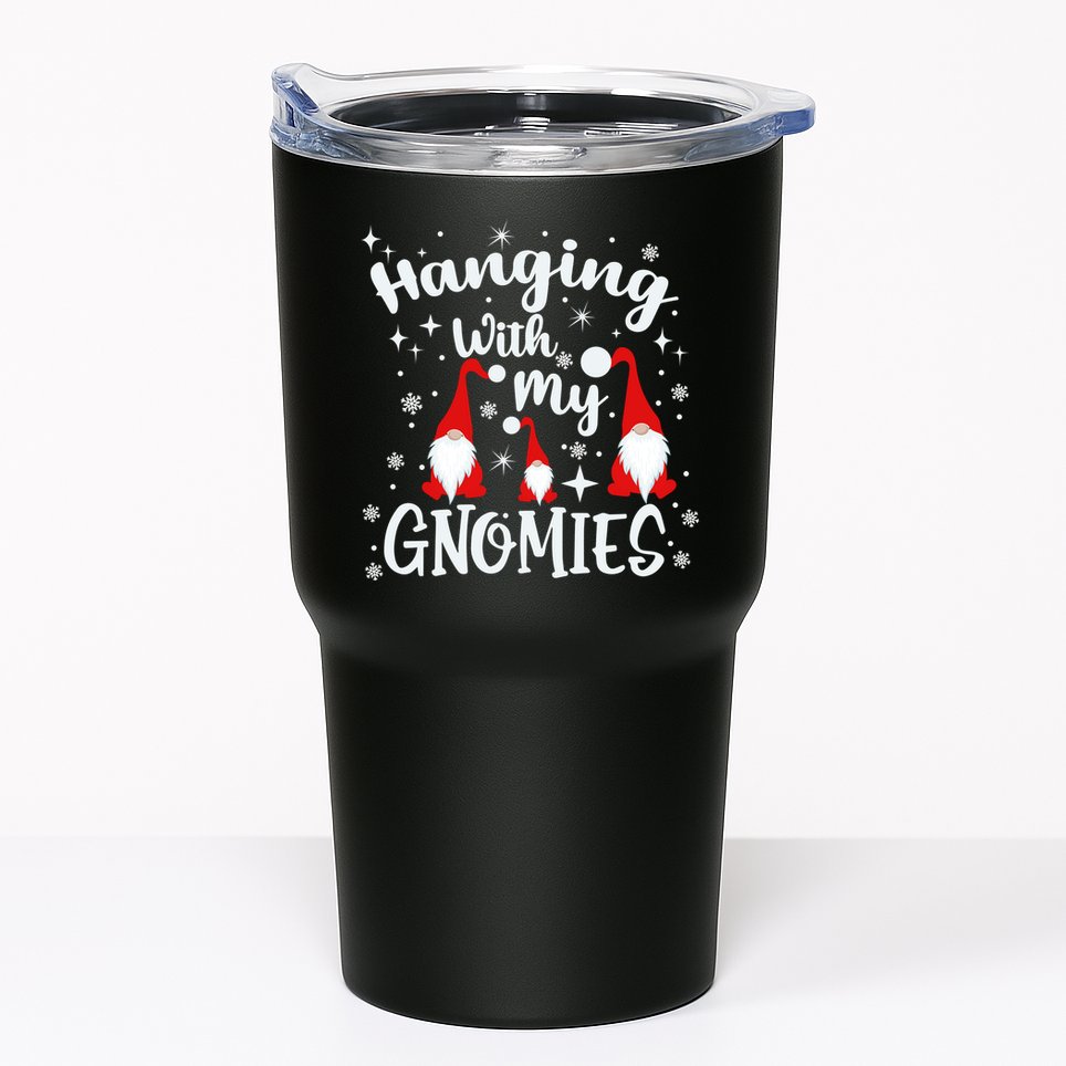 Hanging With My Gnomies Christmas Winter Tumbler