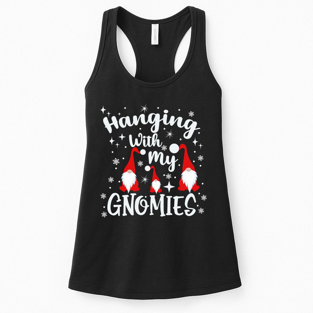 Hanging With My Gnomies Christmas Winter Womens Tank Top