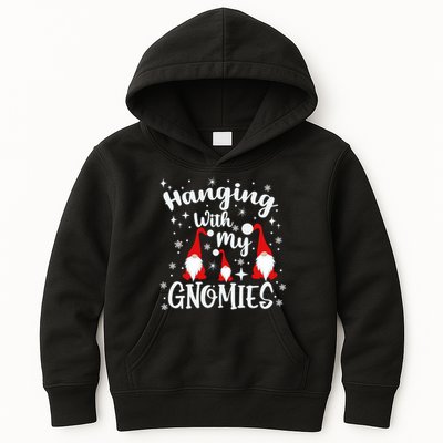 Hanging With My Gnomies Christmas Winter Kids Hoodie