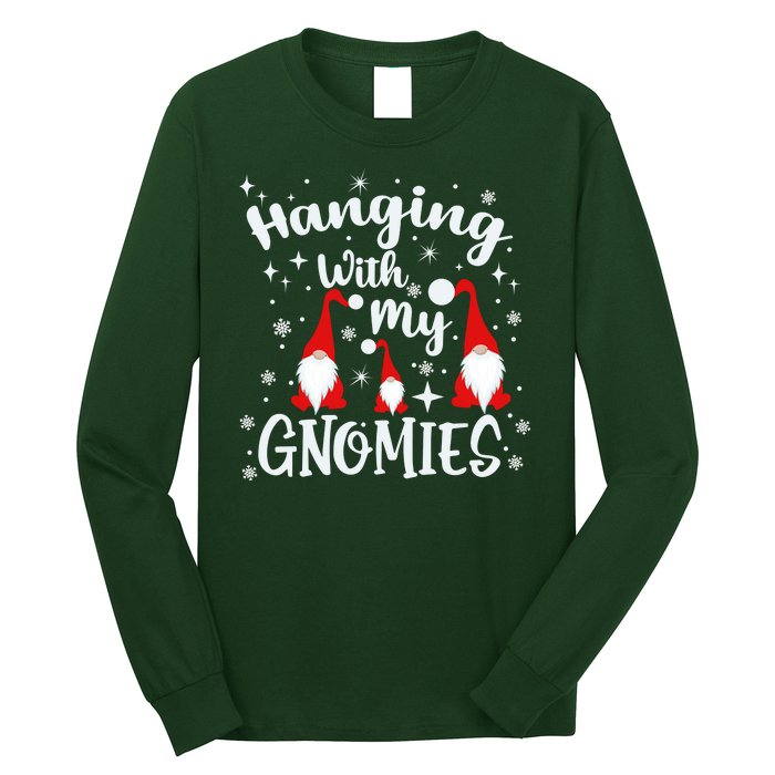 Hanging With My Gnomies Christmas Winter Long Sleeve Shirt