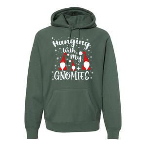 Hanging With My Gnomies Christmas Winter Premium Hoodie