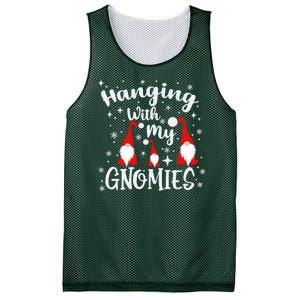 Hanging With My Gnomies Christmas Winter Mesh Reversible Basketball Jersey Tank