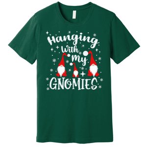 Hanging With My Gnomies Christmas Winter Premium T-Shirt