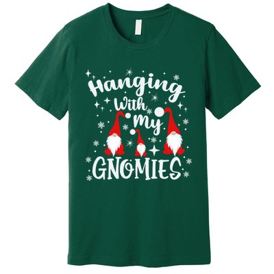 Hanging With My Gnomies Christmas Winter Premium T-Shirt