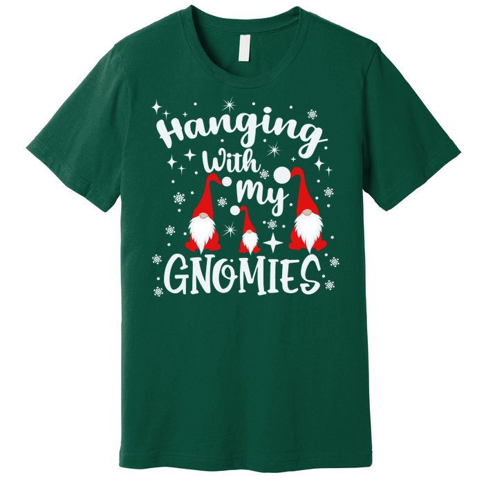 Hanging With My Gnomies Christmas Winter Premium T-Shirt