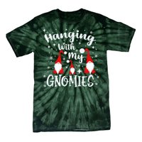 Hanging With My Gnomies Christmas Winter Tie-Dye T-Shirt