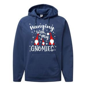 Hanging With My Gnomies Christmas Winter Performance Fleece Hoodie