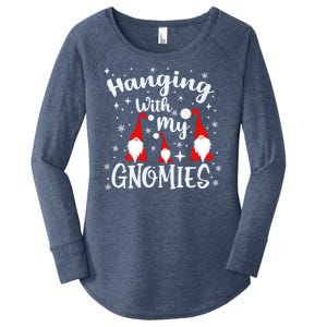 Hanging With My Gnomies Christmas Winter Women's Perfect Tri Tunic Long Sleeve Shirt