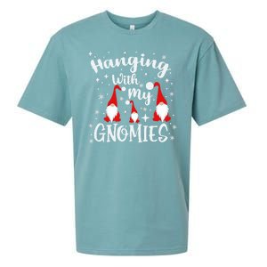 Hanging With My Gnomies Christmas Winter Sueded Cloud Jersey T-Shirt