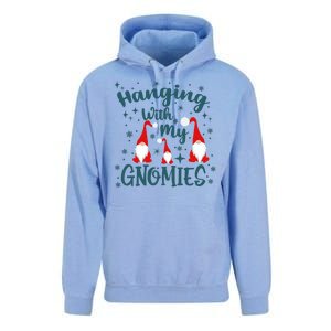 Hanging With My Gnomies Christmas Winter Unisex Surf Hoodie