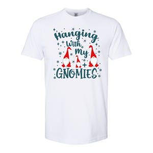 Hanging With My Gnomies Christmas Winter Softstyle CVC T-Shirt