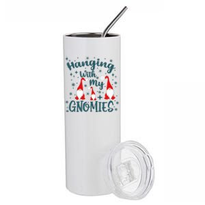 Hanging With My Gnomies Christmas Winter Stainless Steel Tumbler