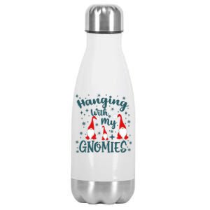 Hanging With My Gnomies Christmas Winter Stainless Steel Insulated Water Bottle