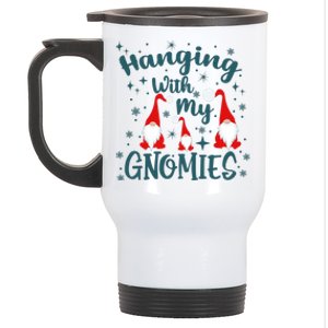 Hanging With My Gnomies Christmas Winter Stainless Steel Travel Mug