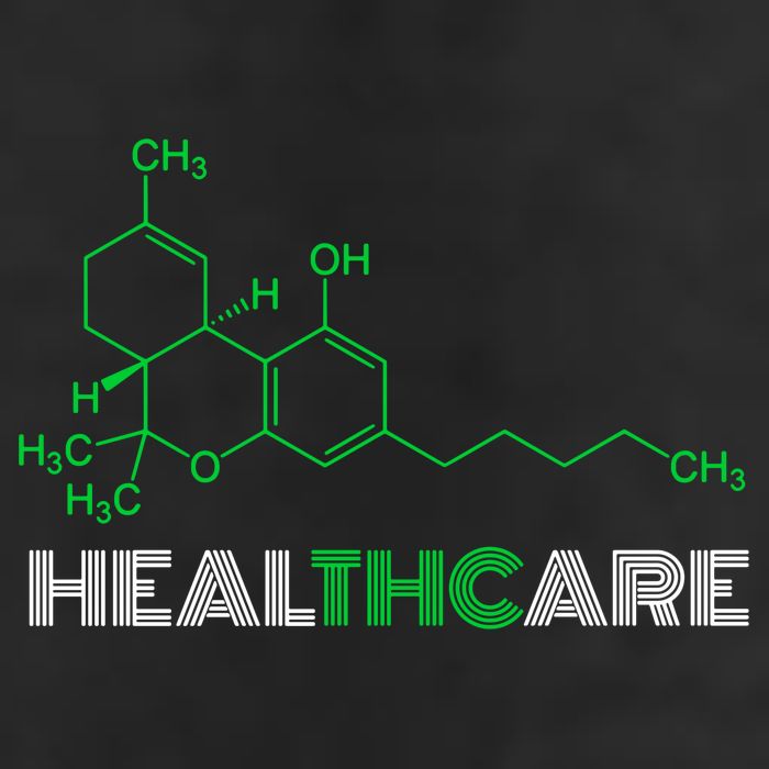 Healthcare Weed Molecule Funny Cool Comfort Performance Bucket Hat