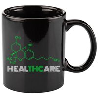 Healthcare Weed Molecule Funny 11oz C Handle Ceramic Mug