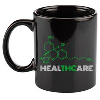 Healthcare Weed Molecule Funny 11oz C Handle Ceramic Mug